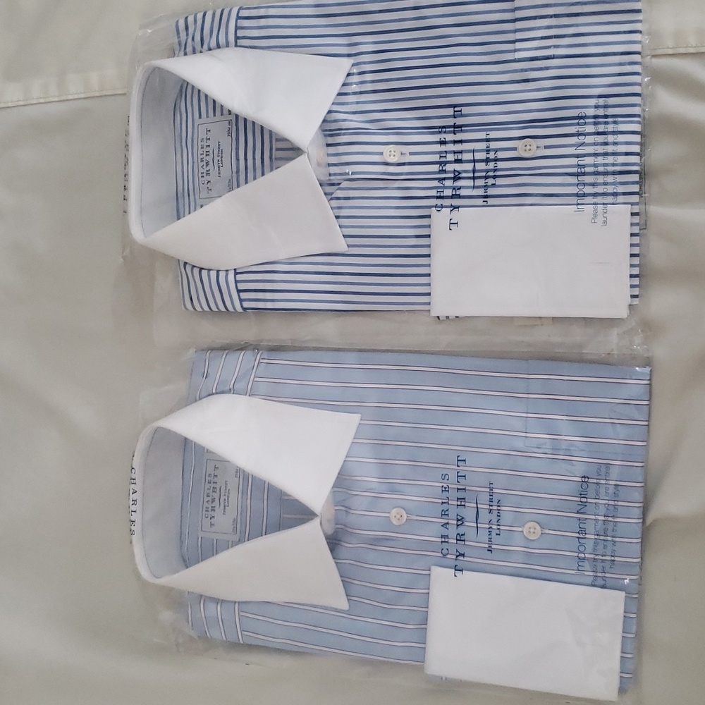 Two striped Charles Tyrwitt shirts